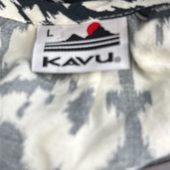 Kavu Bernice top black and cream size large NWT - Picture 6 of 9